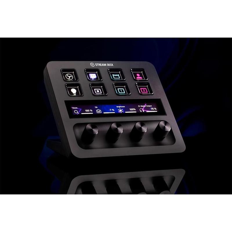 Elgato Stream Deck +, Tela LCD, 8 Teclas, 4 Dials, 1 tela touch